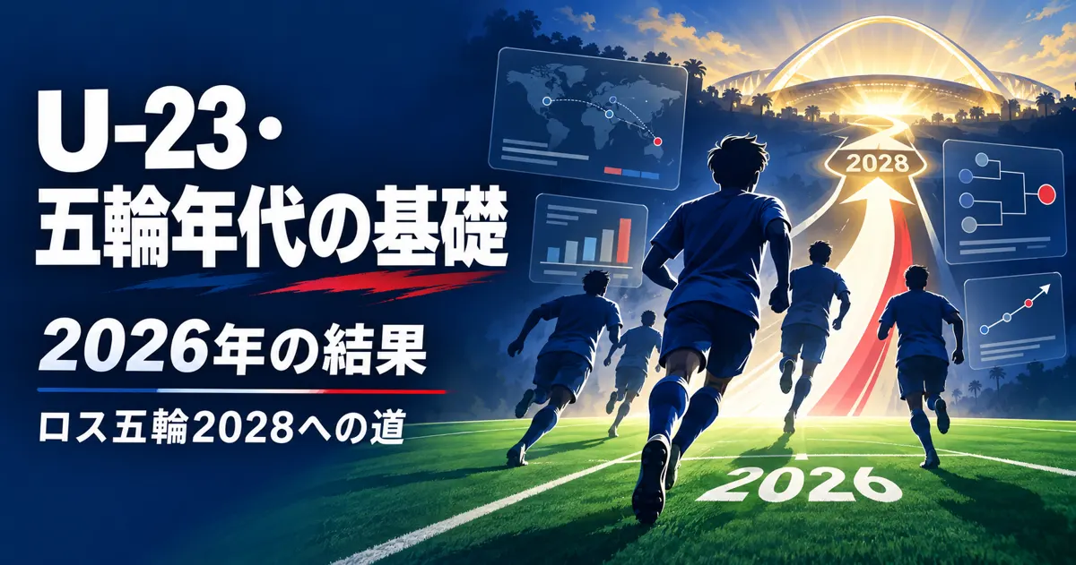 U-23・五輪年代の基礎｜U-23日本代表の2026年の結果とロス五輪2028への道